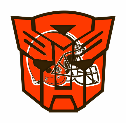 Autobots Cleveland Browns logo iron on paper